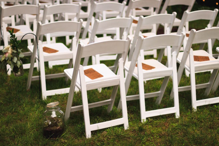 White Padded Wedding Chair Rental Cooper Party Rentals