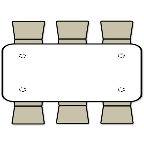 6ft Rectangular Banquet Table | Cooper Party Rentals