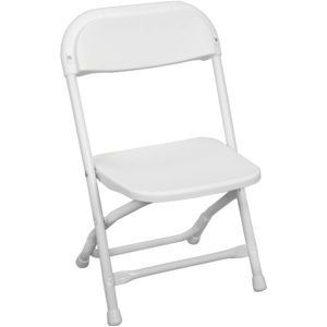 Standard Kids White Folding Chair