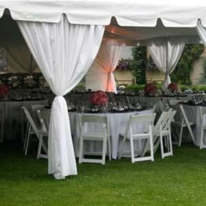 Pole Tent Leg Drapes