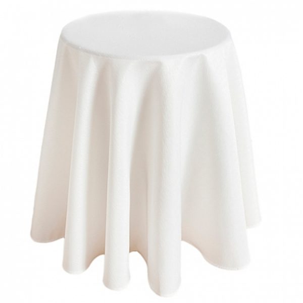 30in high top folding table with linen