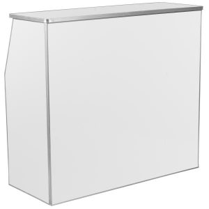 White 4ft Portable Bar Rental