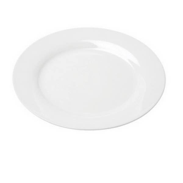 White Luncheon Plate Cooper Party Rentals