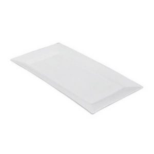 White Rectangle Dinner Plate