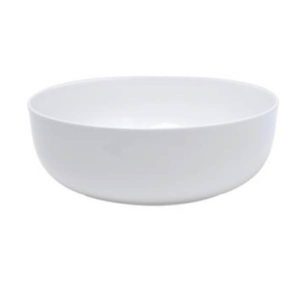 Round Serving Bowl - white